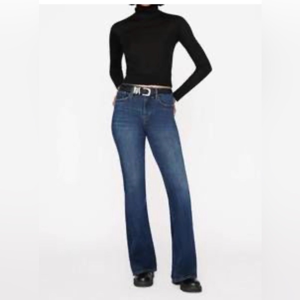 FRAME le one flare jeans in hanbury size 2/27 - Picture 2 of 5